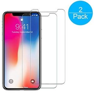 2Pack Tempered Glass Screen Protector For iPhone X